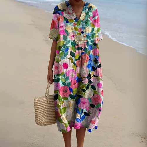 Nathalie™ | Elegant Floral Dress