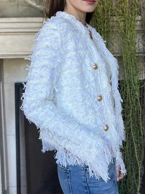 Celeste – Women’s Tassel Elegant Cardigan Jacket