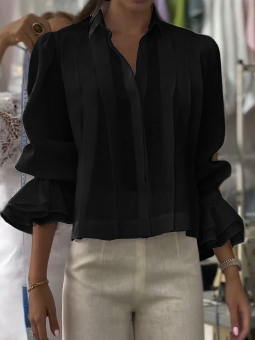 Verena – Lumière Lapel Blouse