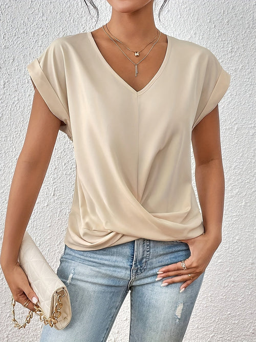 Luna™ – Casual Sweetheart Neckline T-Shirt