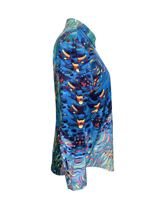 Aylaria™ | Artistic Watercolor Blouse