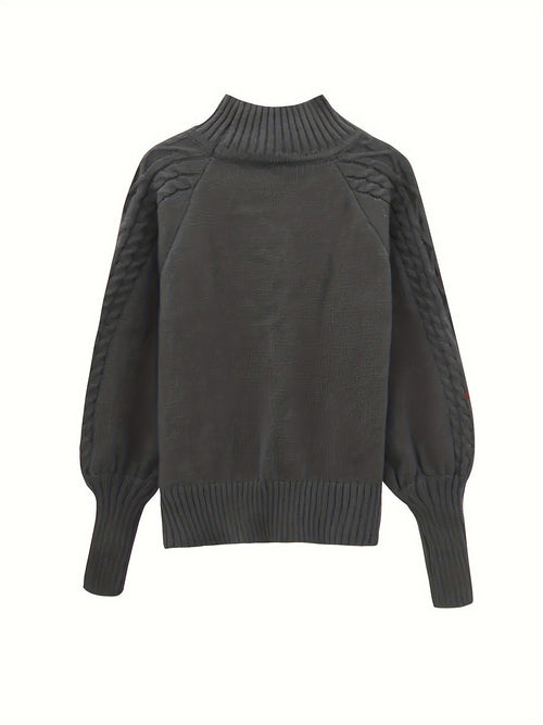 Tinsley - Casual Long Sleeve Knitted Sweater