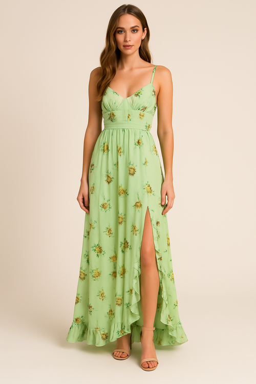 Yuna - Long Floral Dress