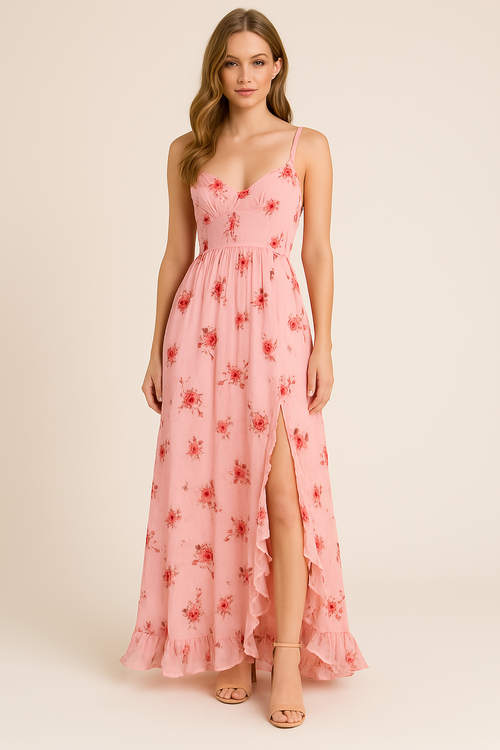 Yuna - Long Floral Dress