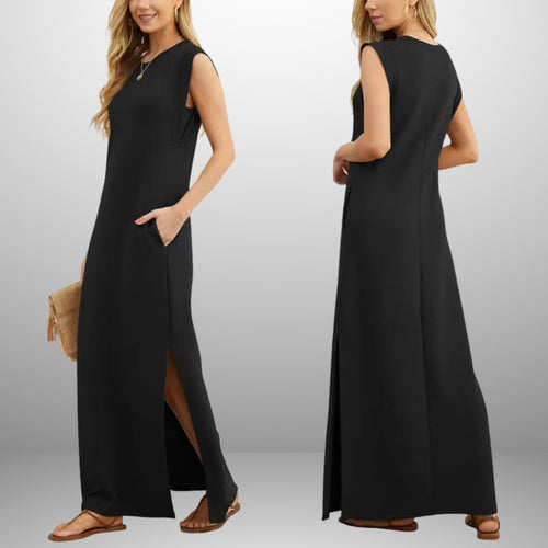 EMMA | Long Fluid Anti-Crease Dress