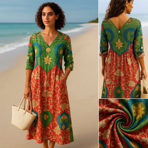 Judith | Vintage Floral Maxi Dress