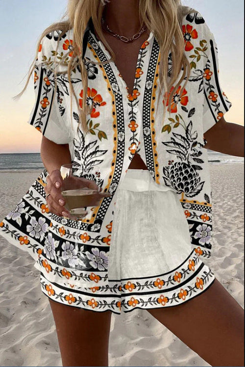 Irella™ | Floral Print Short Set