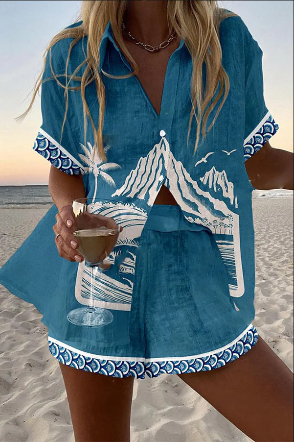 Virina™ | Monte Fuji Short Linen Set
