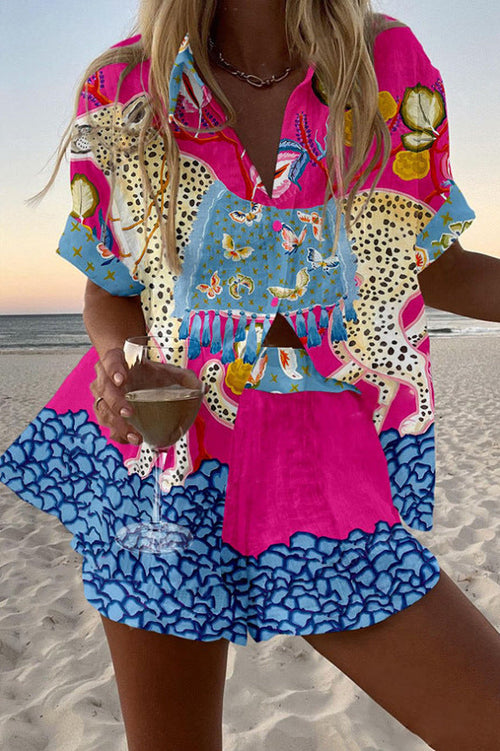 Belina™ | Butterfly Print Short Set