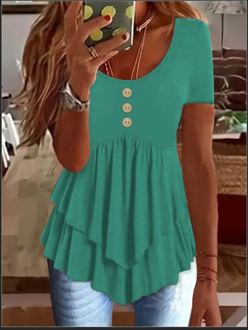 BELLE – RUFFLED VINTAGE TOP