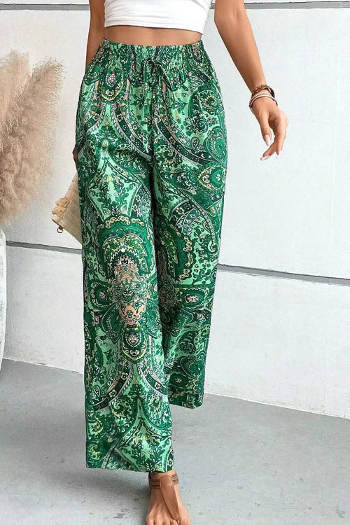 SIENNA - VINTAGE PRINT WIDE-LEG TROUSERS