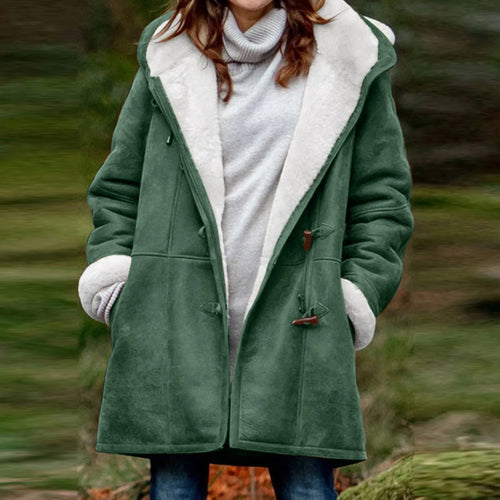 Daphne – Women’s Vintage Fleece Hooded Winter Coat