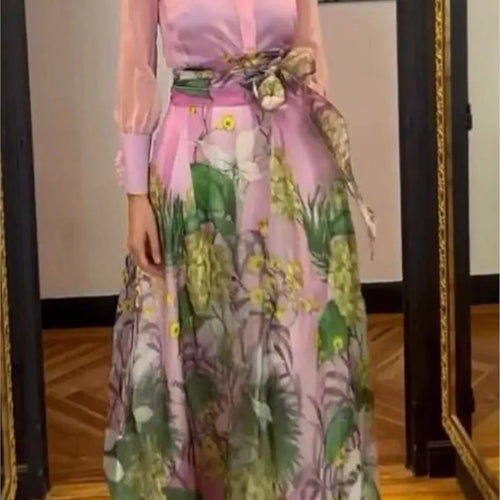 Maritza | Elegant Flared Sleeve Long Dress