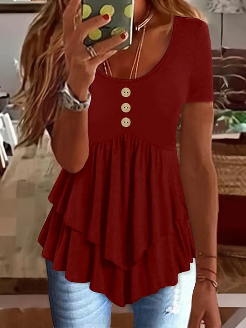 BELLE – RUFFLED VINTAGE TOP