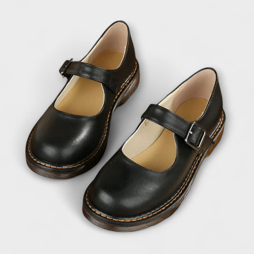 MADELINE - VINTAGE MARY JANE LEATHER SHOES