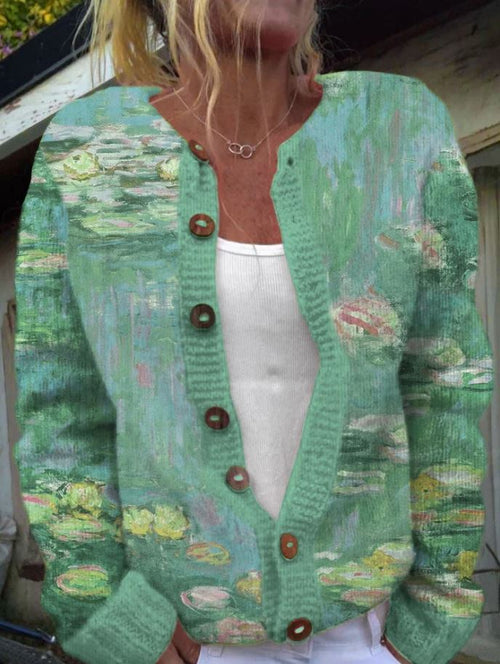 Anwen | Eco-Friendly Green Cardigan
