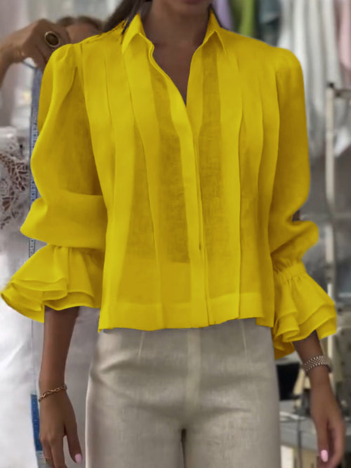 Verena – Lumière Lapel Blouse