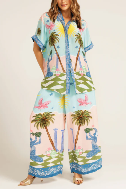 Cree Ethnic Hand-Painted Print Loose set