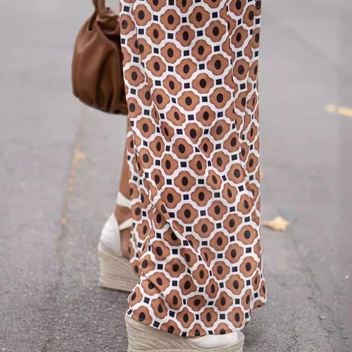 Henar - Boho Long Sleeve Dress With V Neck