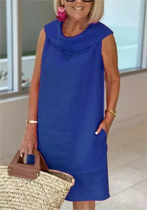 Liliana™ frilled collar dress