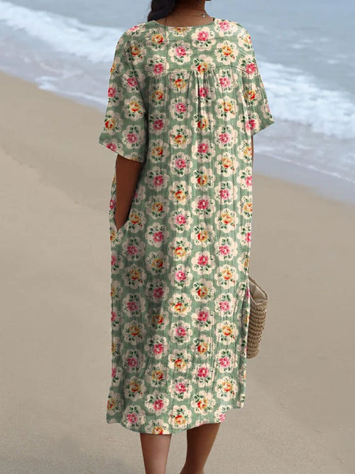 Luna | Super Vintage Floral Dress - Limited Edition