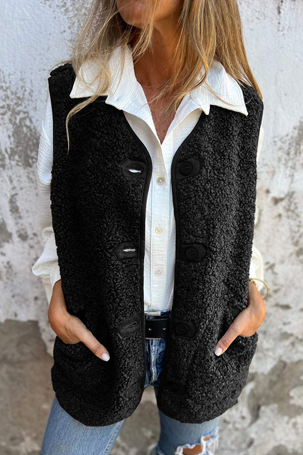 Clarissa – Women’s Solid Colour Sleeveless Fleece Vest