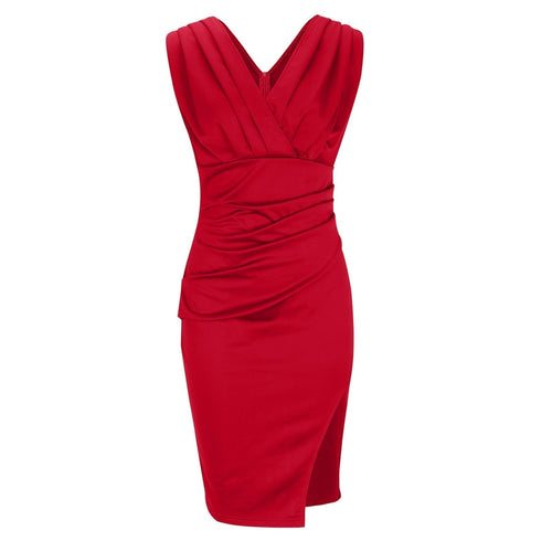 Fresia™ | Fitted V-Neck Dress