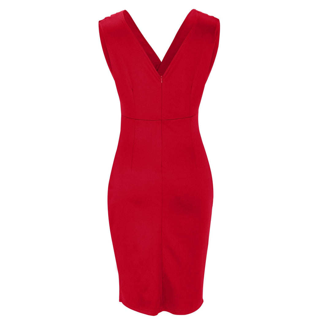 Fresia™ | Fitted V-Neck Dress