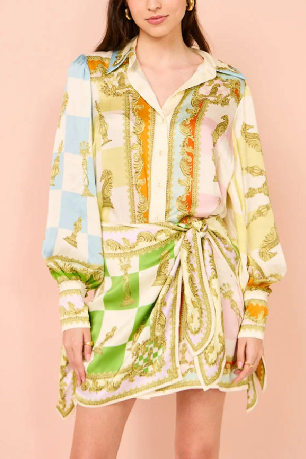 Lena™ Silk Mini Dress