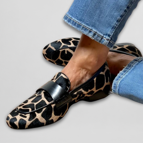 Reine | Animal Print Loafers
