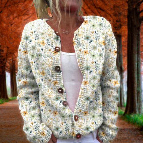 Lowri | Floral Patterned Cardigan