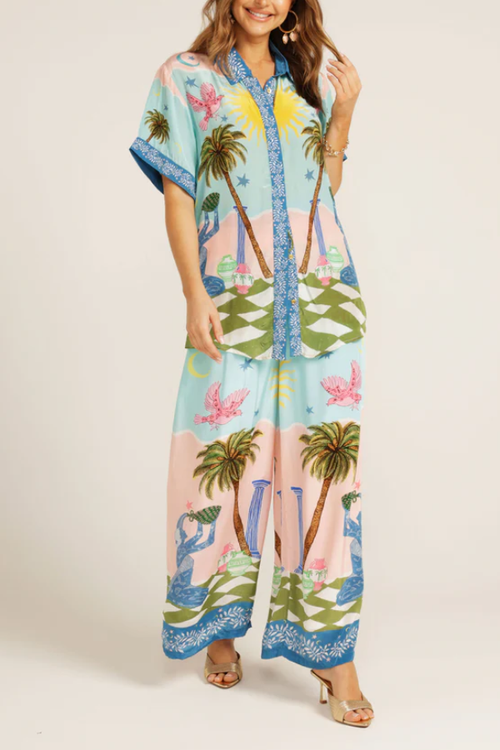 Cree Ethnic Hand-Painted Print Loose set