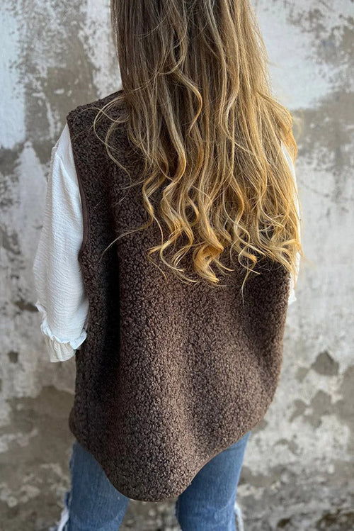 Clarissa – Women’s Solid Colour Sleeveless Fleece Vest