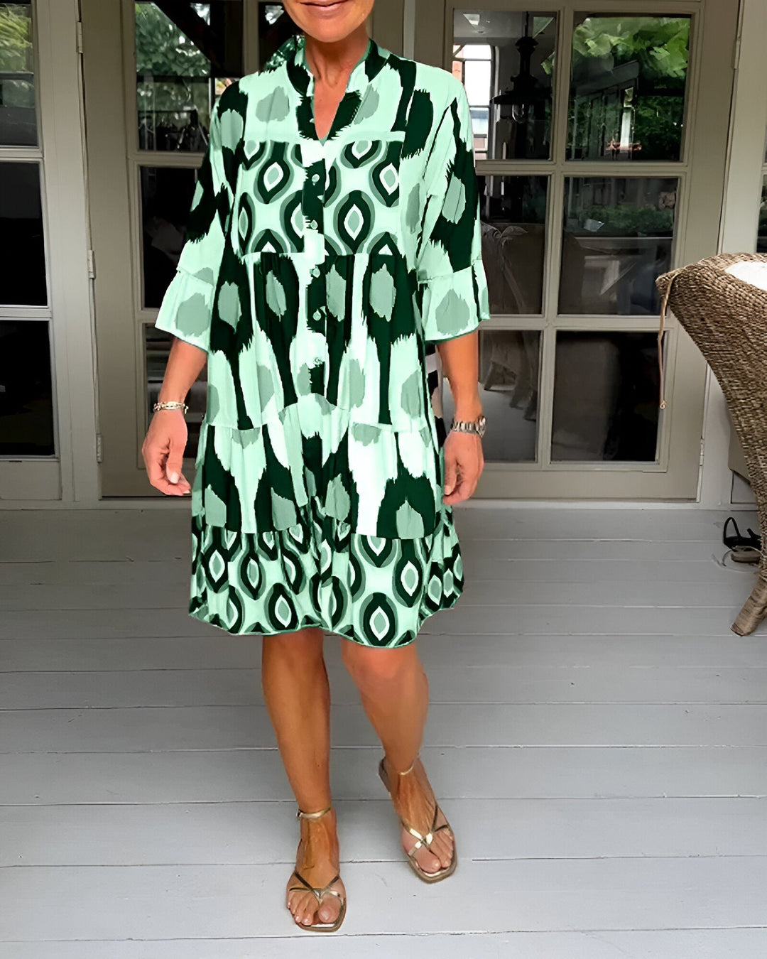 Lavira - Elegant Midi Dress