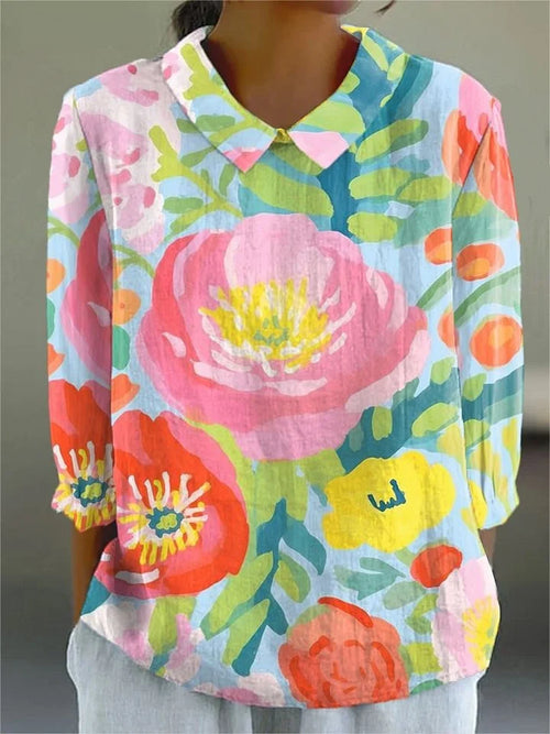 Maritza | Vintage Colorful Blouse