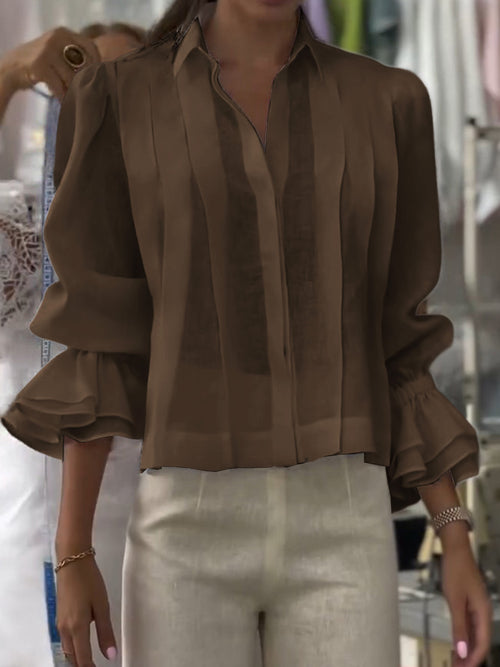Verena – Lumière Lapel Blouse