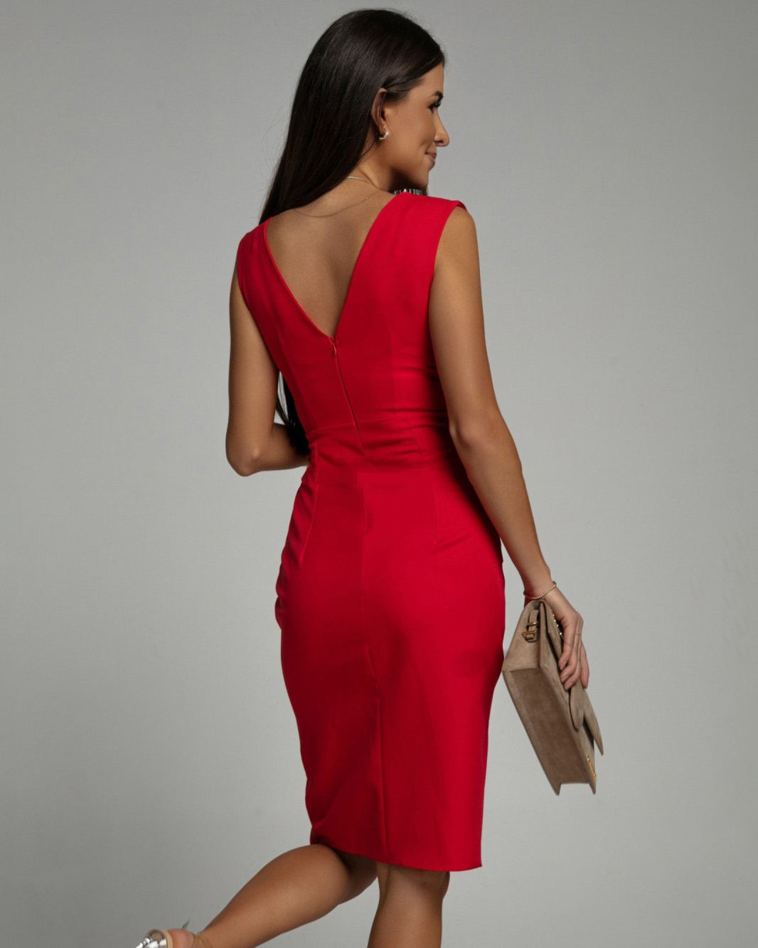 Fresia™ | Fitted V-Neck Dress