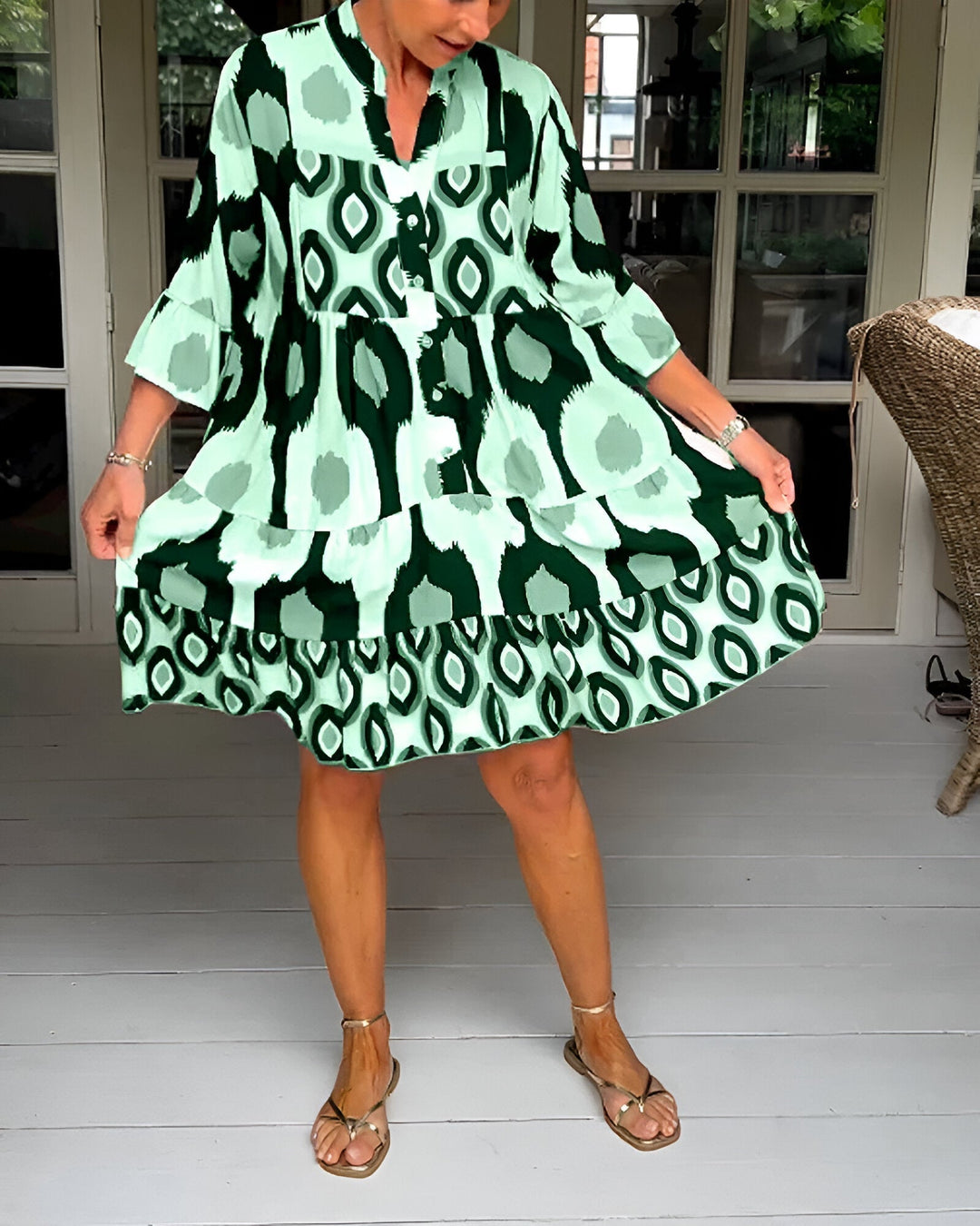 Lavira - Elegant Midi Dress