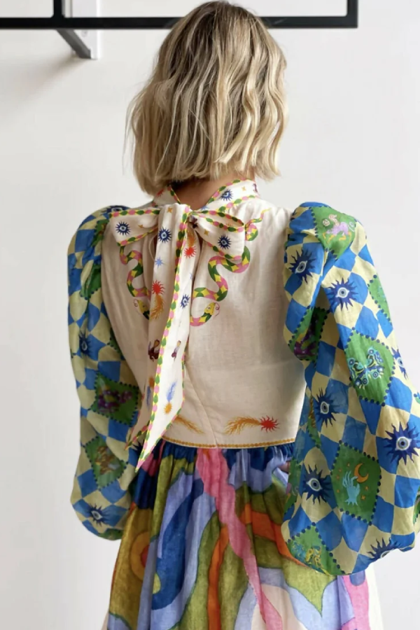 Dear to My Heart Lantern Sleeve Midi Dress