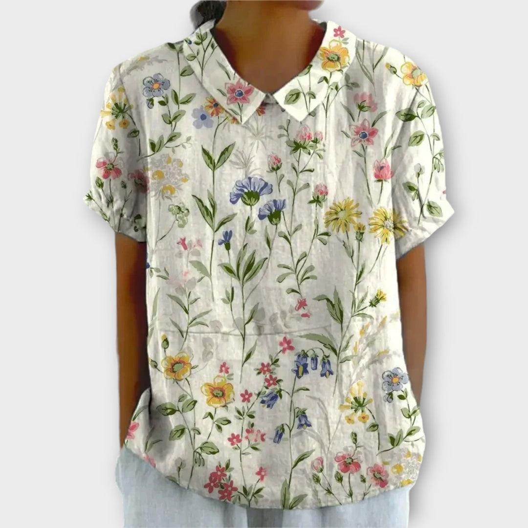 Clava - Stylish Casual Floral Blouse