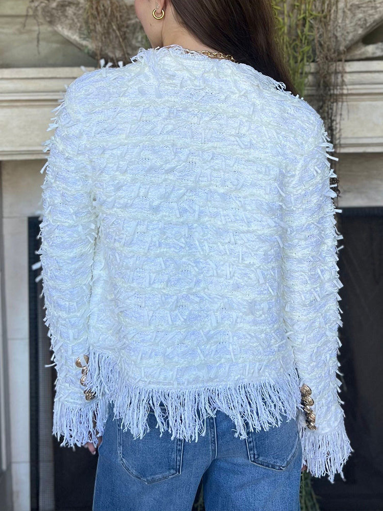 Celeste – Women’s Tassel Elegant Cardigan Jacket