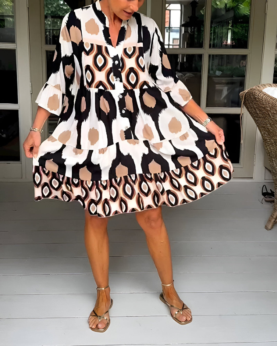 Lavira - Elegant Midi Dress