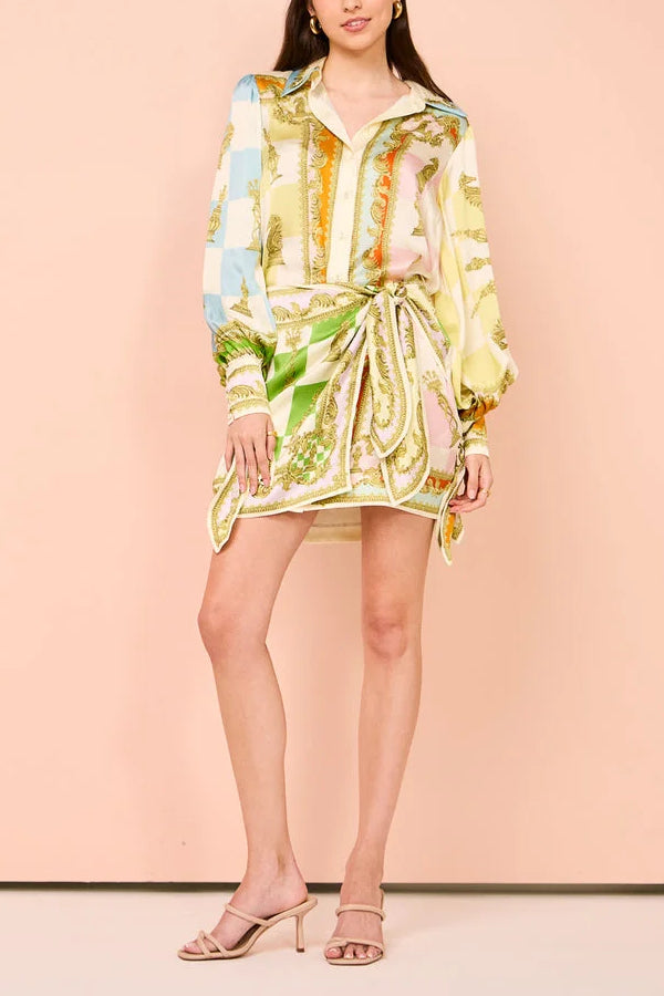 Lena™ Silk Mini Dress