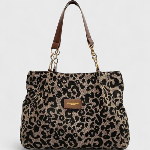 Alizée | Leopard Print Canvas Shopping Bag