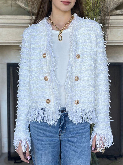 Celeste – Women’s Tassel Elegant Cardigan Jacket