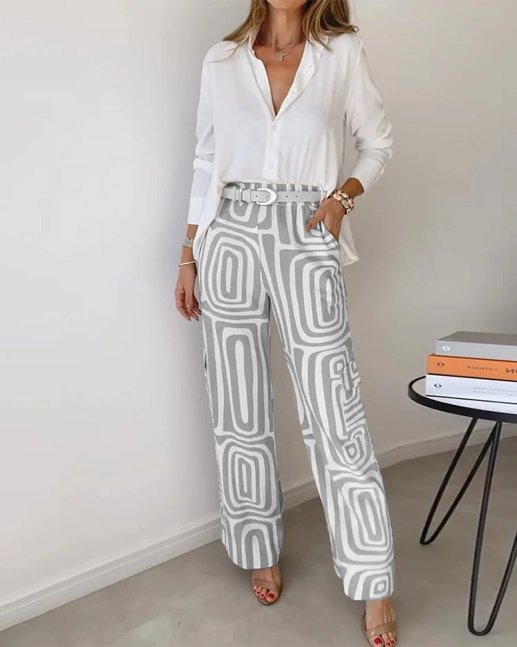Lara™ – Elegant Two-Piece Set (Free Belt Included)