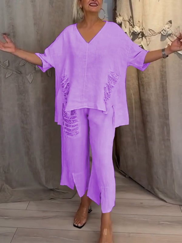 BIANCA | Elegant Two-Piece Summer Set for Sunny Days