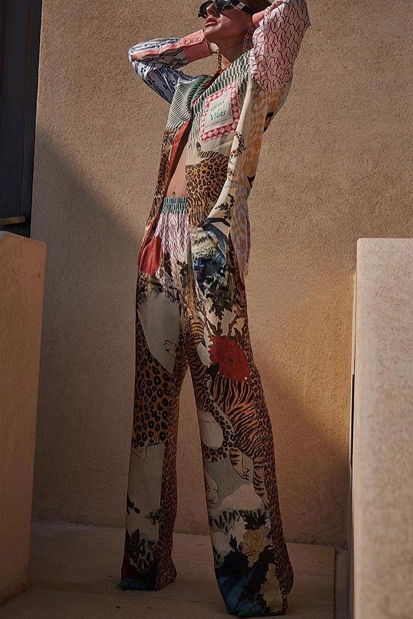 Savanna™ Tropical Tiger Print Shirt & Pants Set