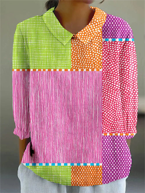 NOEMI – VINTAGE COLORFUL BLOUSE