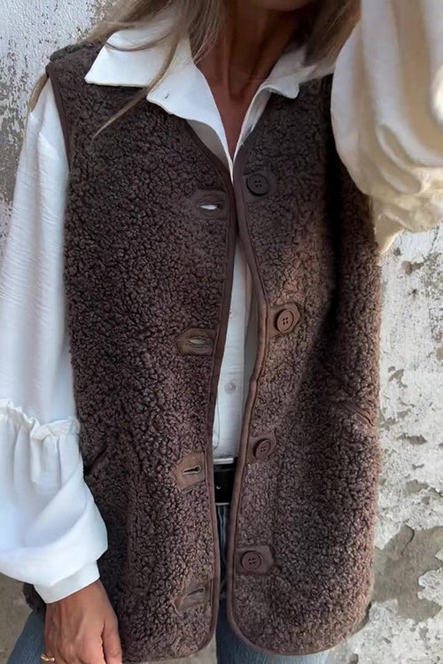 Clarissa – Women’s Solid Colour Sleeveless Fleece Vest